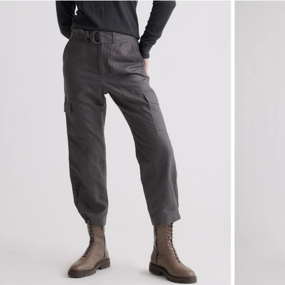 Quince Cotton Linen Twill Cargo Pants